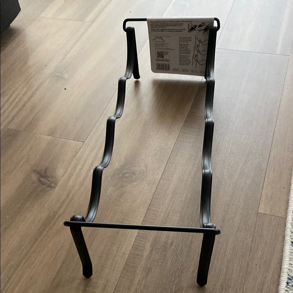 Black Metal Wine Rack